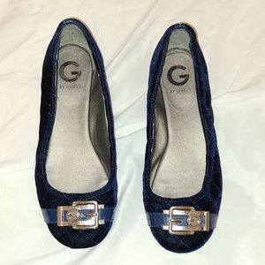 Navy blue ballerinas